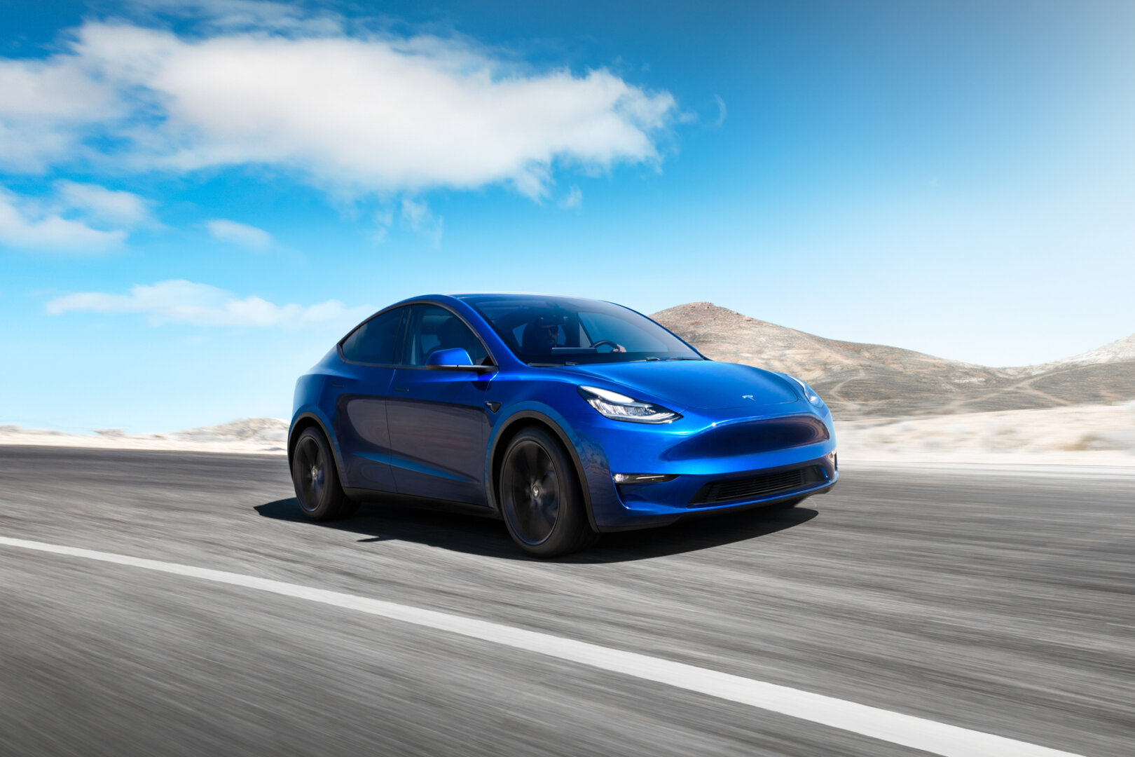 Tesla Model Y Front 34 Blue